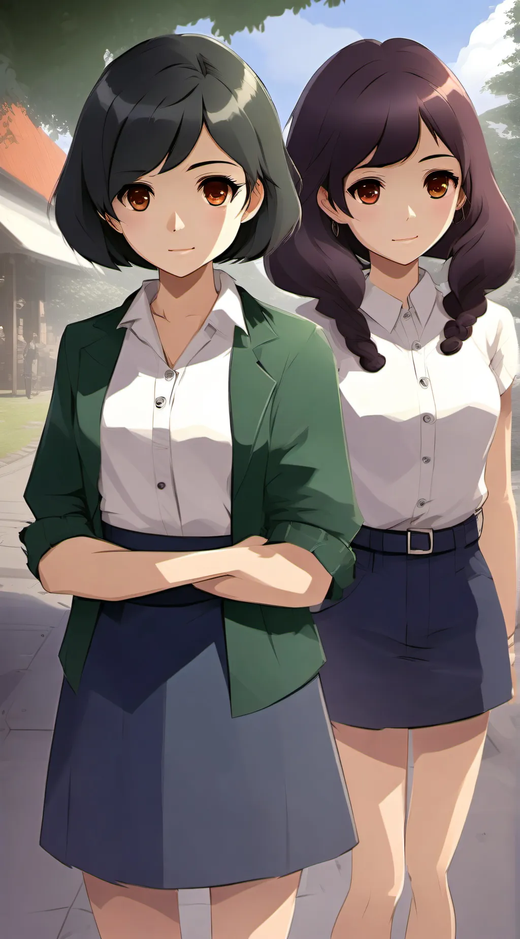 ai character: Ashley and Beverly background