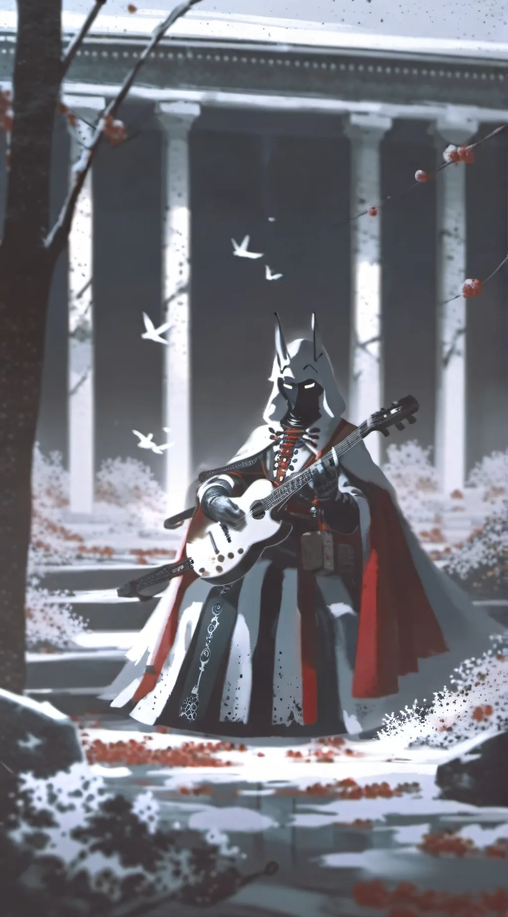 ai character: Frostbitten  background