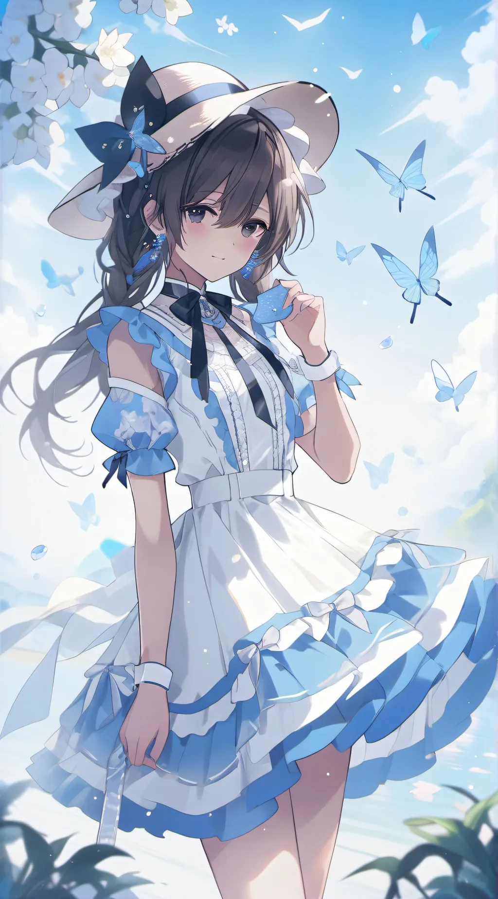 ai character: Aurora background