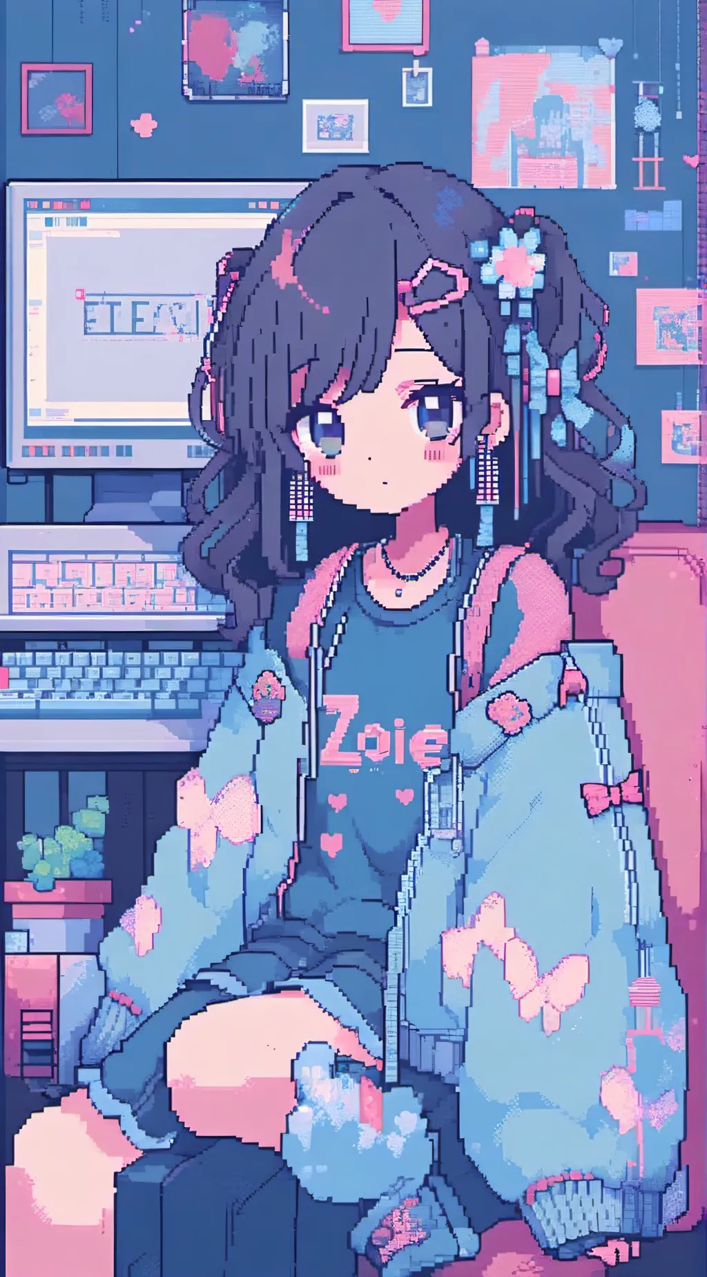 ai character: zoe background