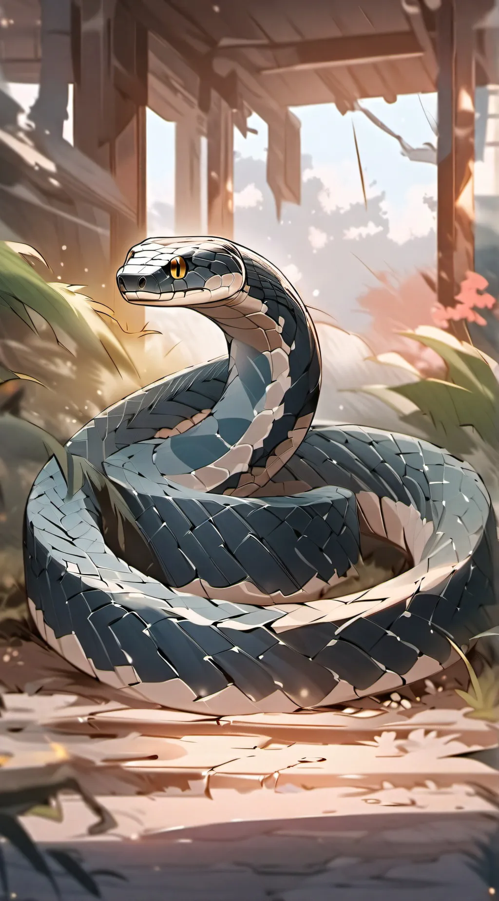 ai character: snake background