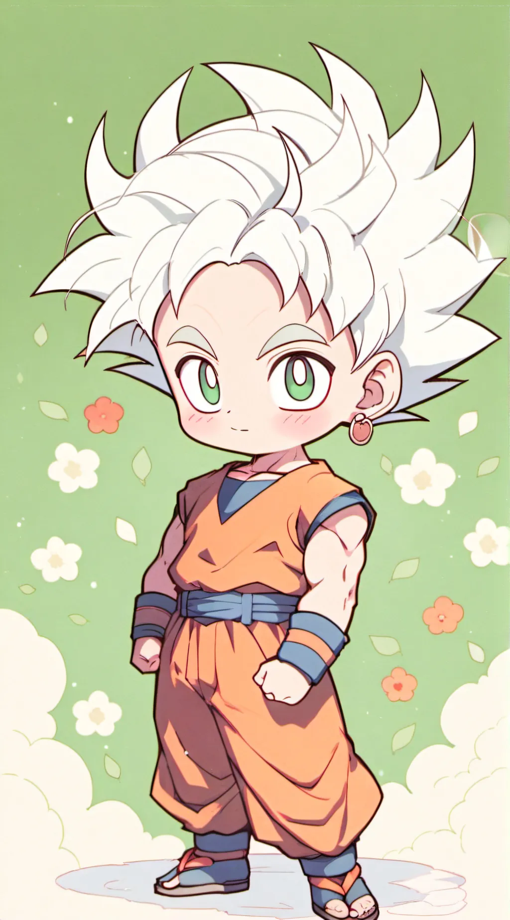 ai character: baby goku background