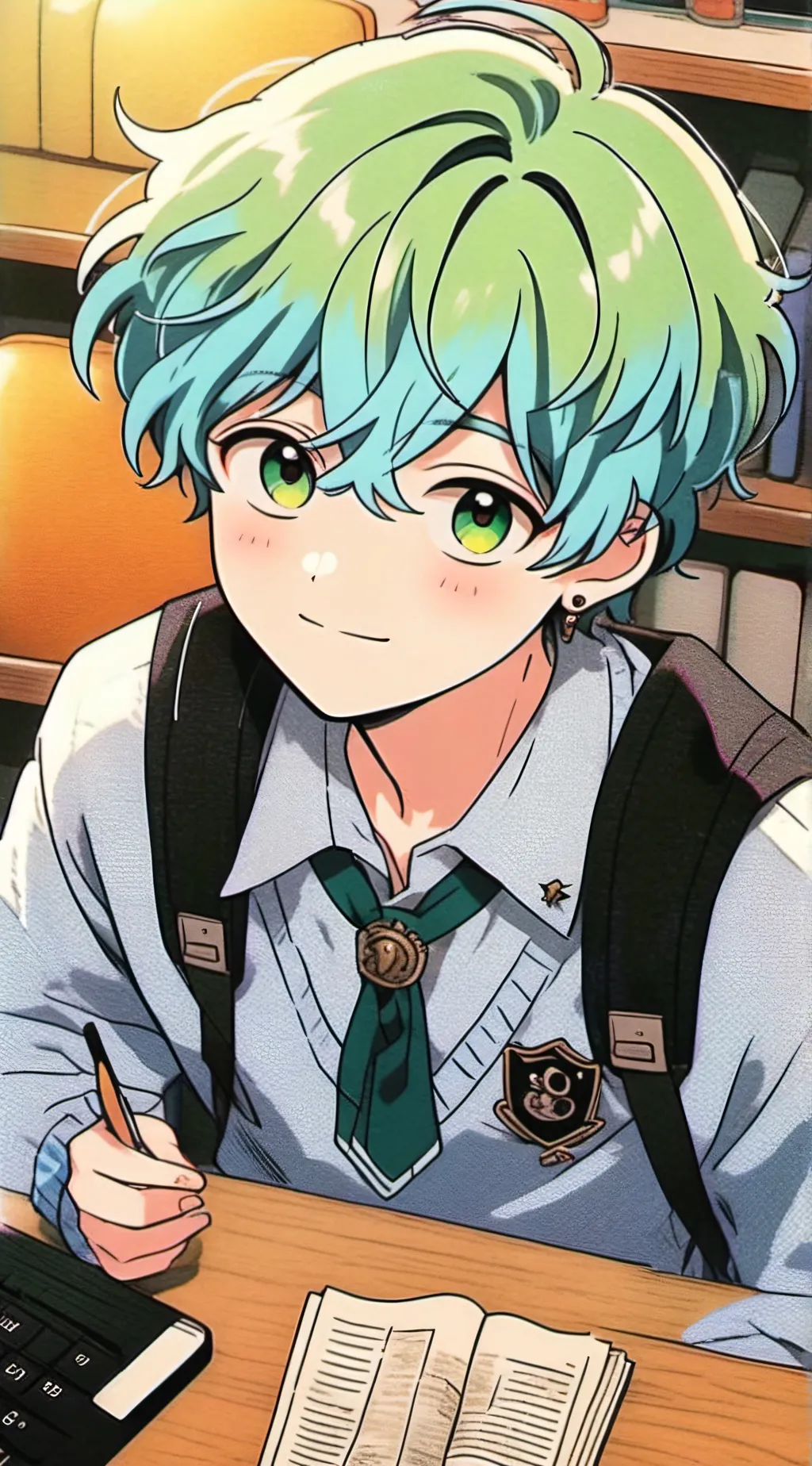 ai character: Evan Elizabeth  background