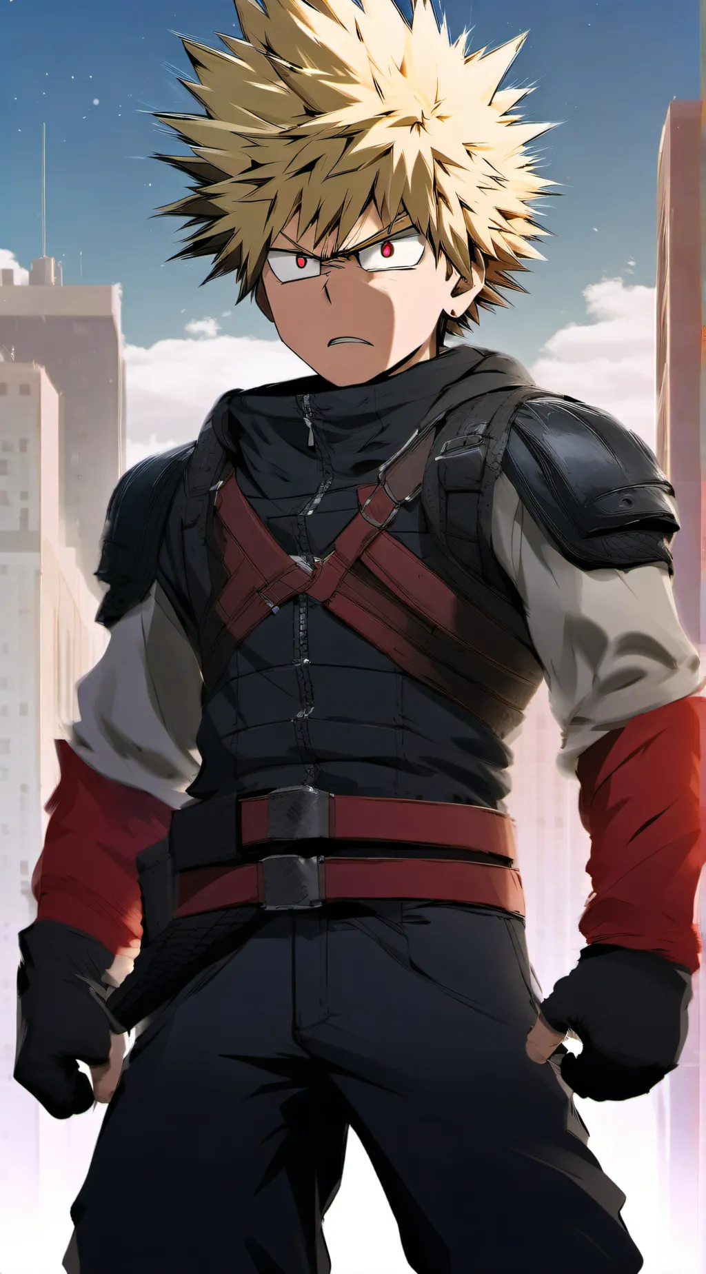 ai character: Katsuki bakugo background