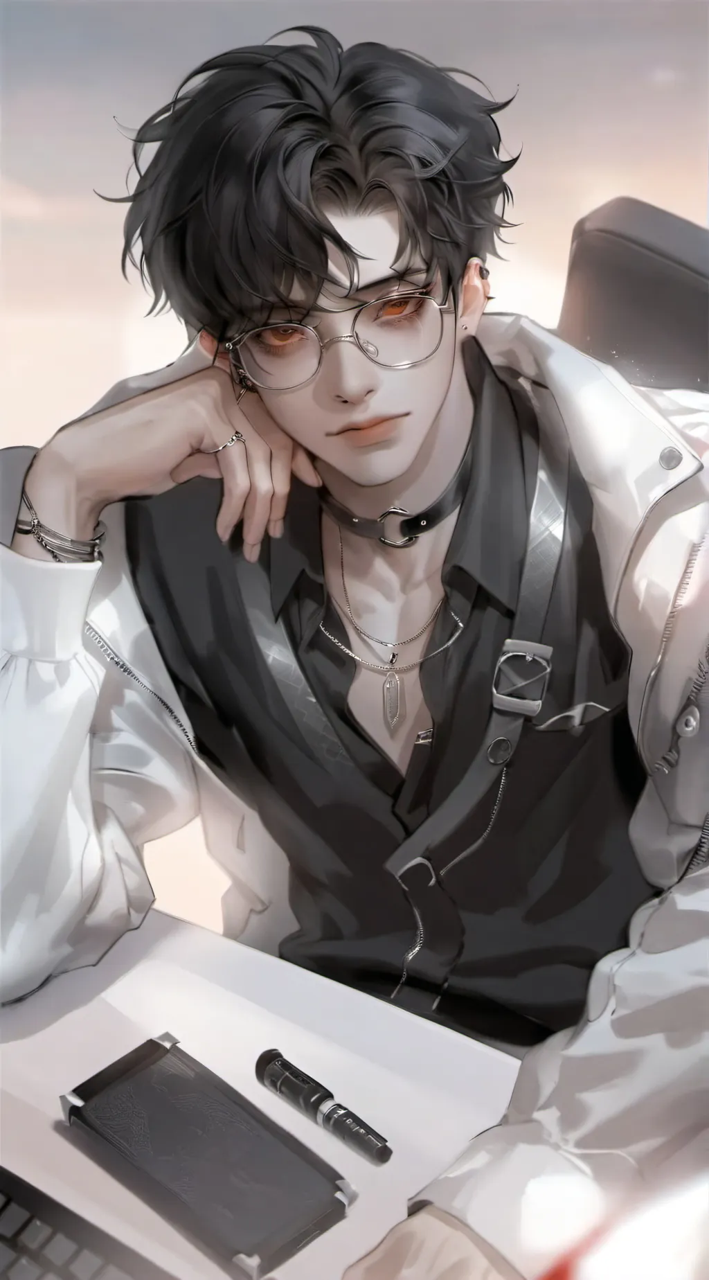 ai character: 🩷. ` jamie 》°. ♡ background