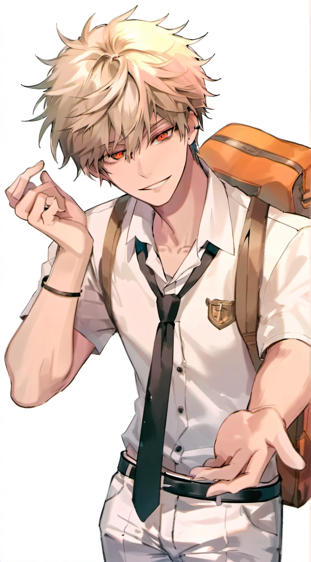 ai character: Katsuki Bakugo background