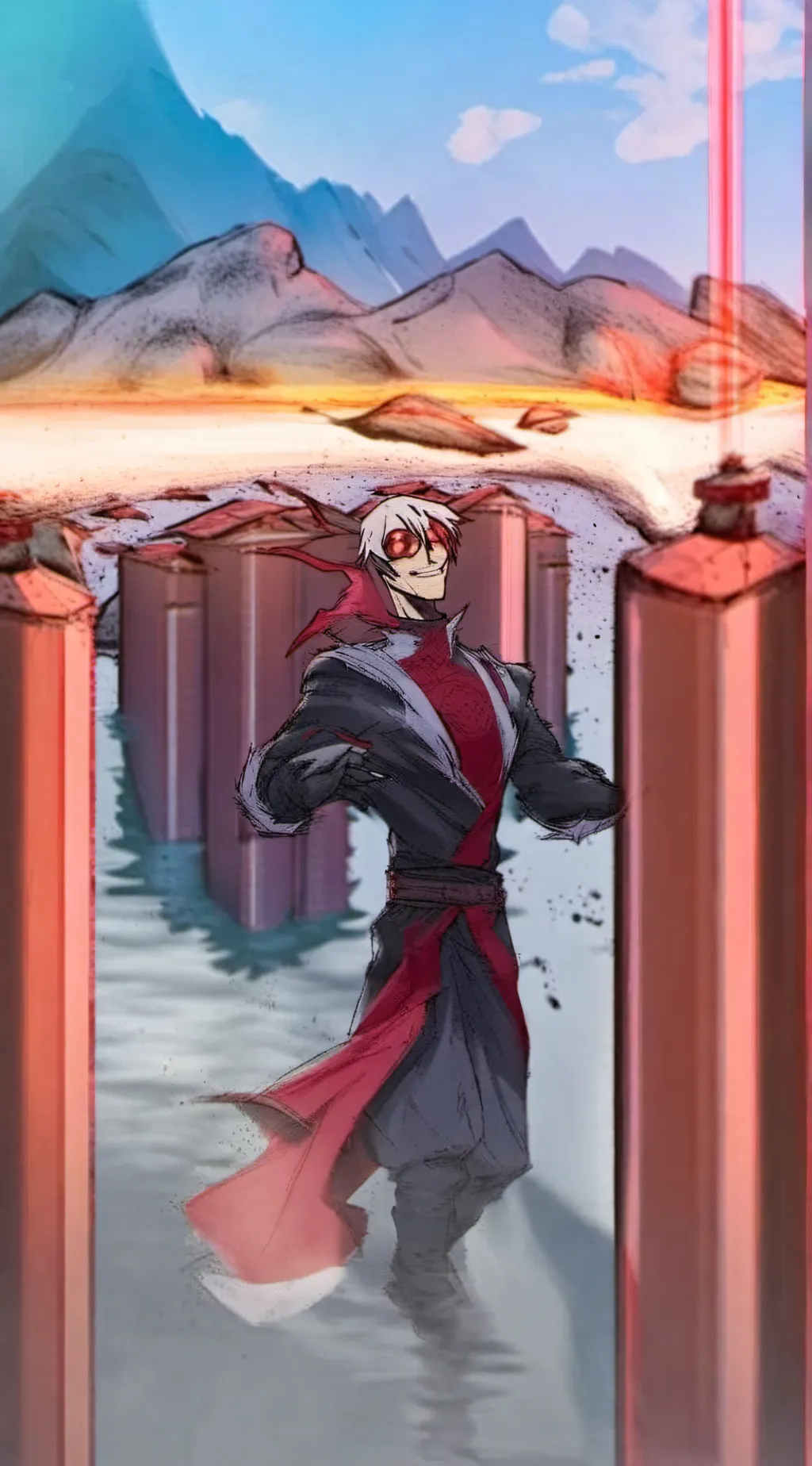 ai character: Demon slayer background