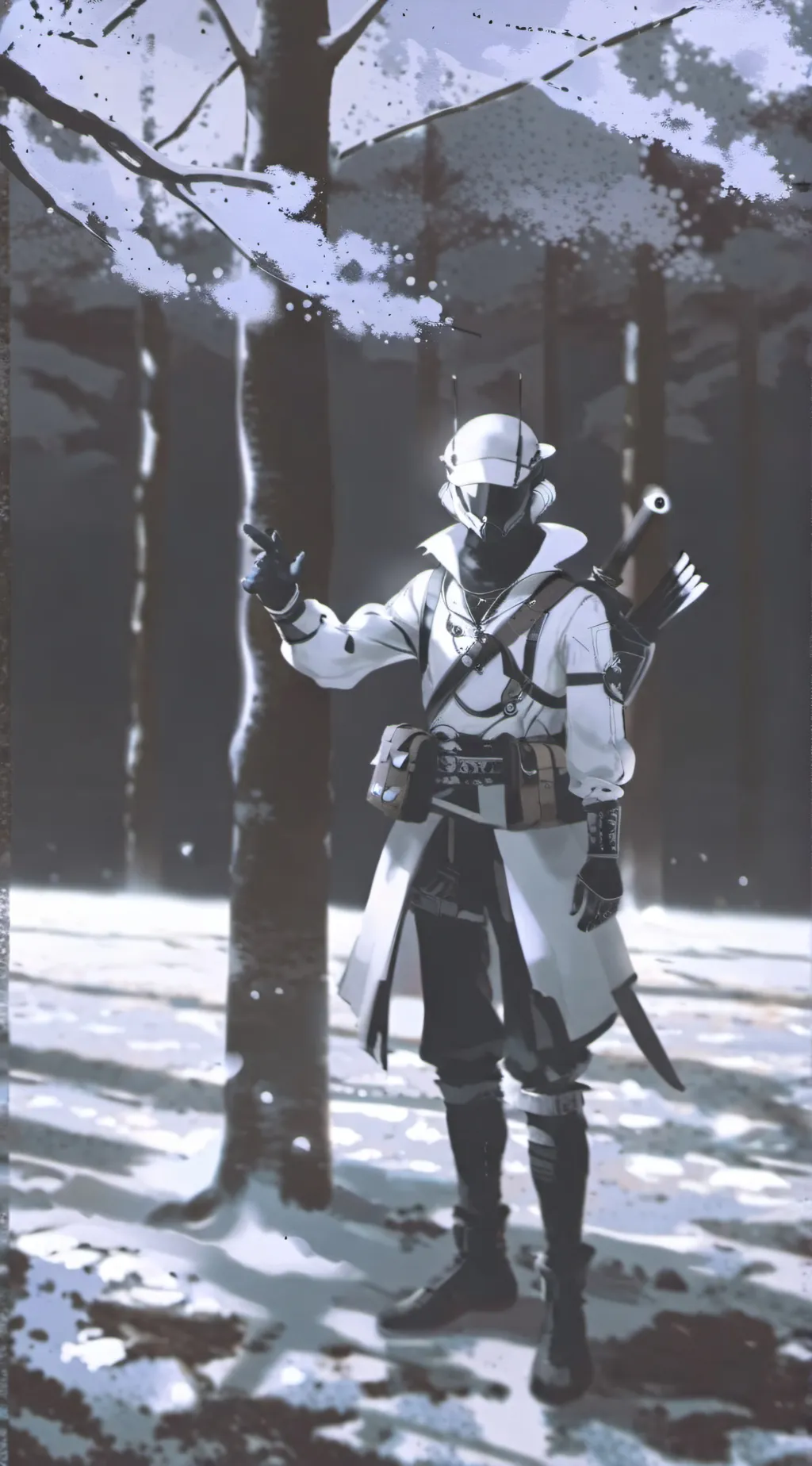 ai character: Cold chill background