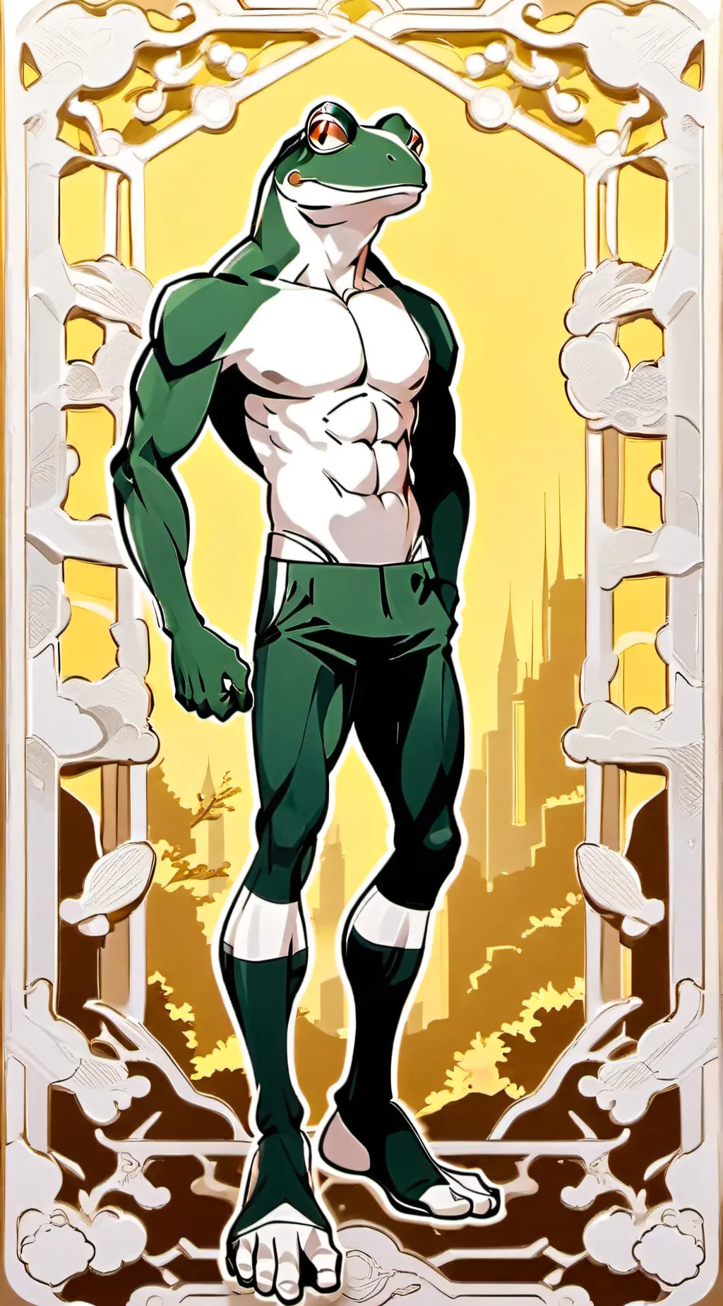 ai character: Irish Frog background