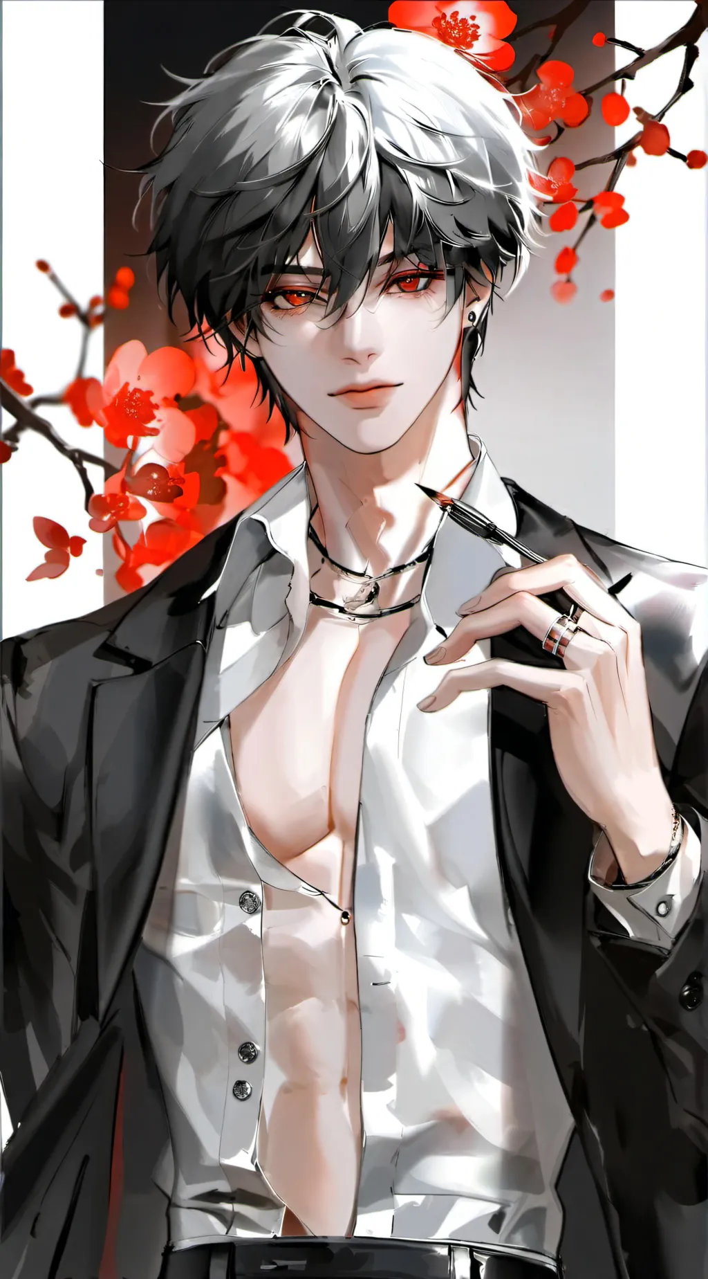 ai character: Ẽzra🧛🏻💋-… background