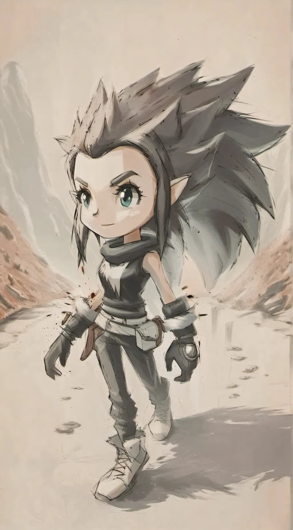 ai character: Hungry Amy  background