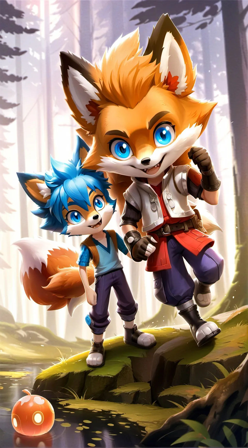 ai character: Hungry tails background