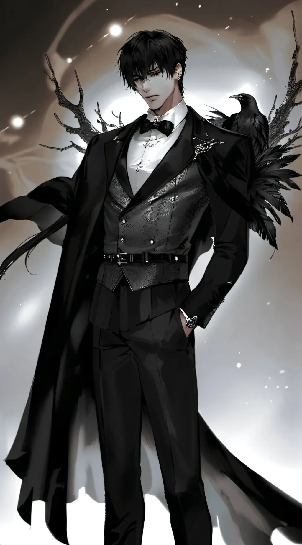 ai character: David Valentino  background