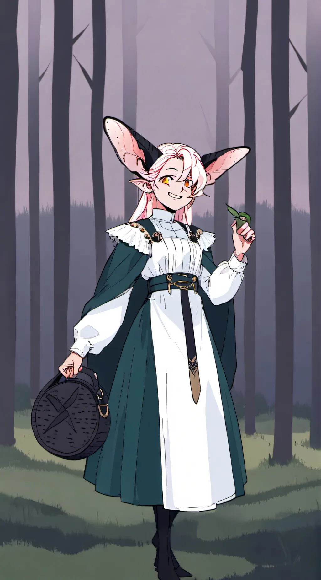 ai character: mha forest  background