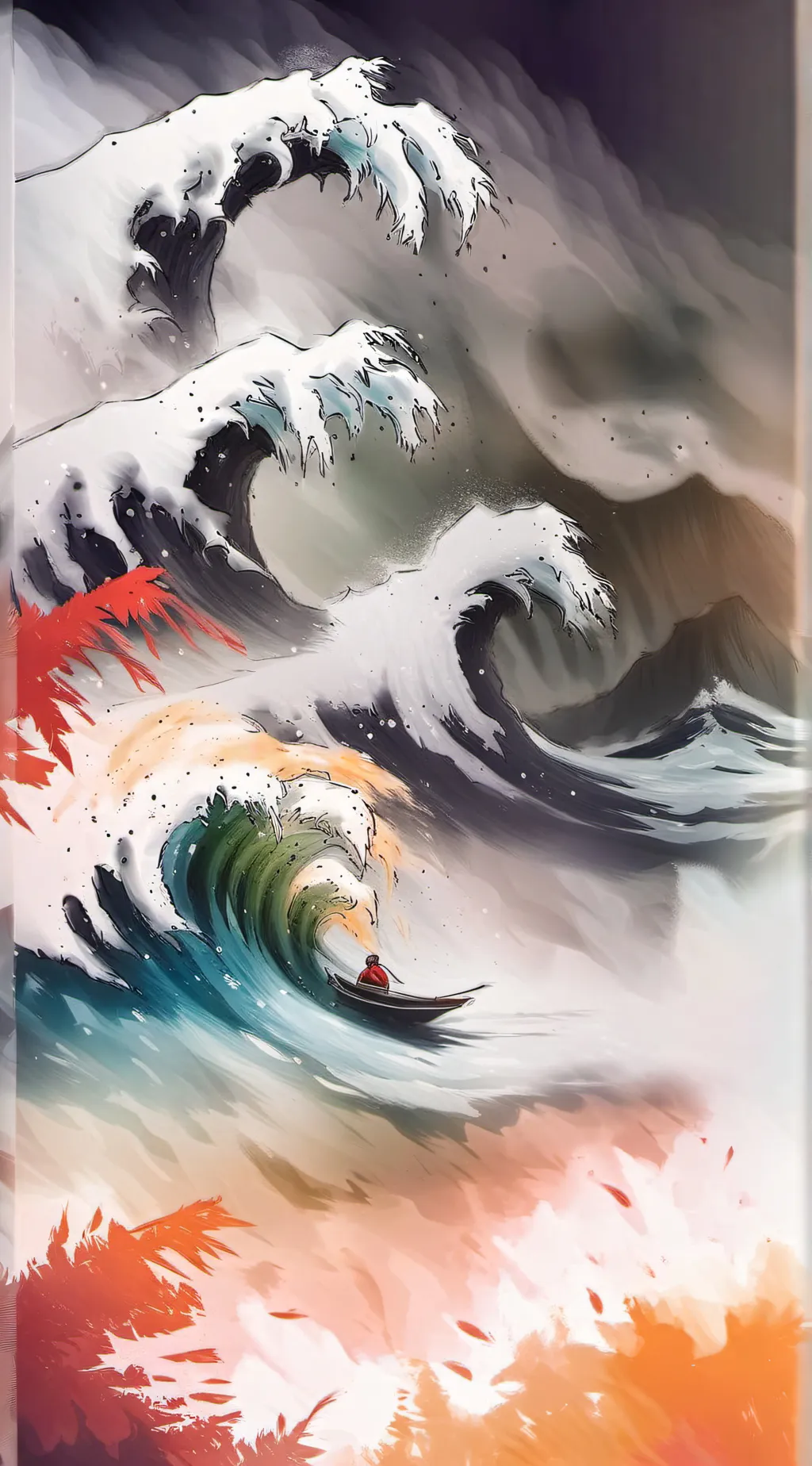 ai character: Demon slayer au background