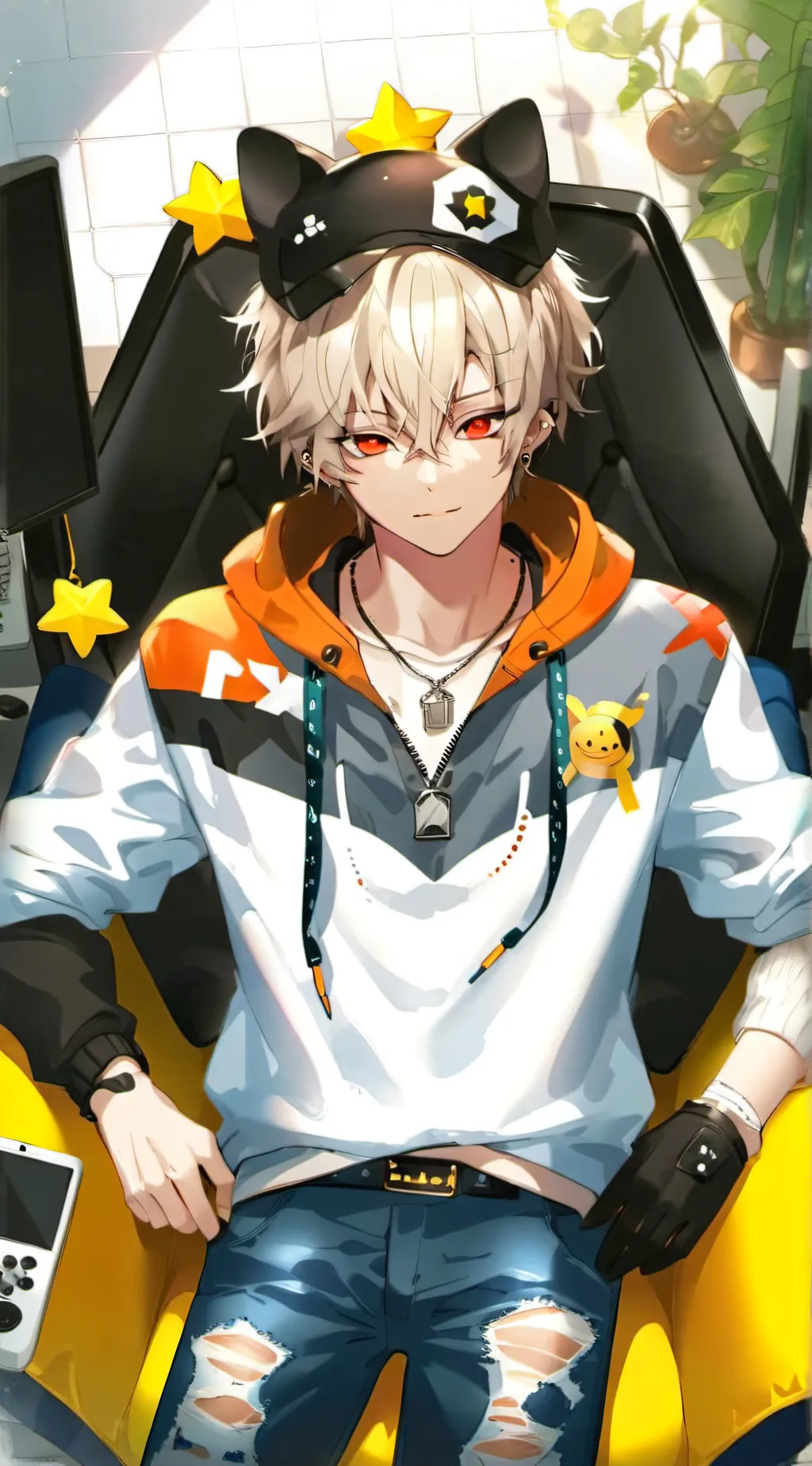 ai character: Leo background