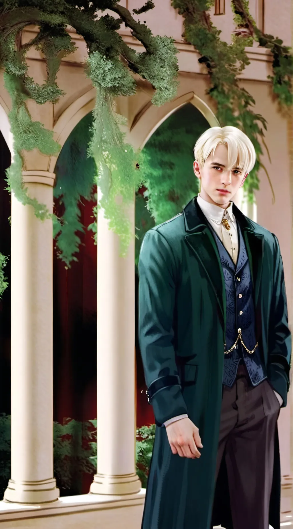 ai character: 🐍Draco malfoy🍏 background