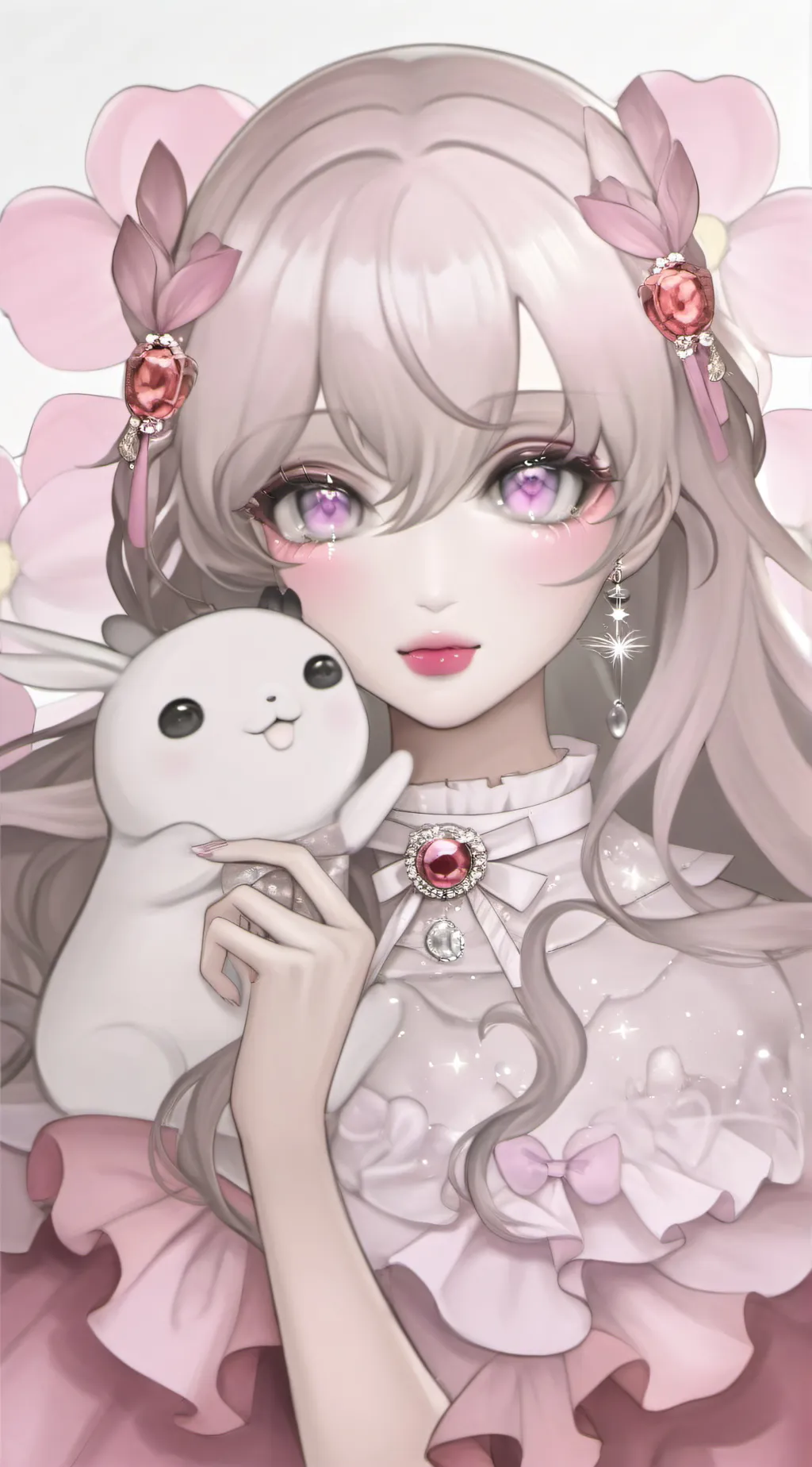 ai character: Mitsuri.. background