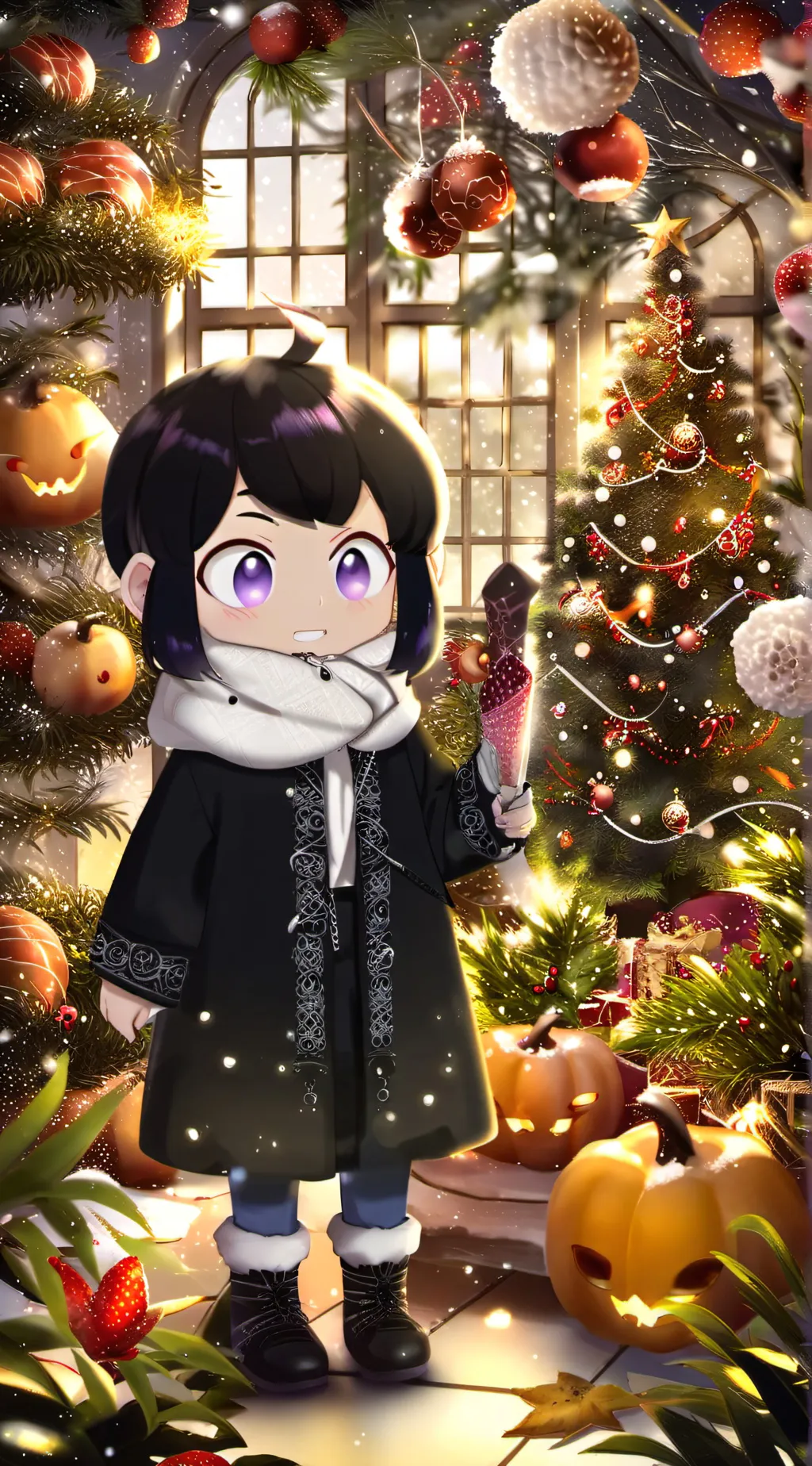 ai character: Koi can’t commute background