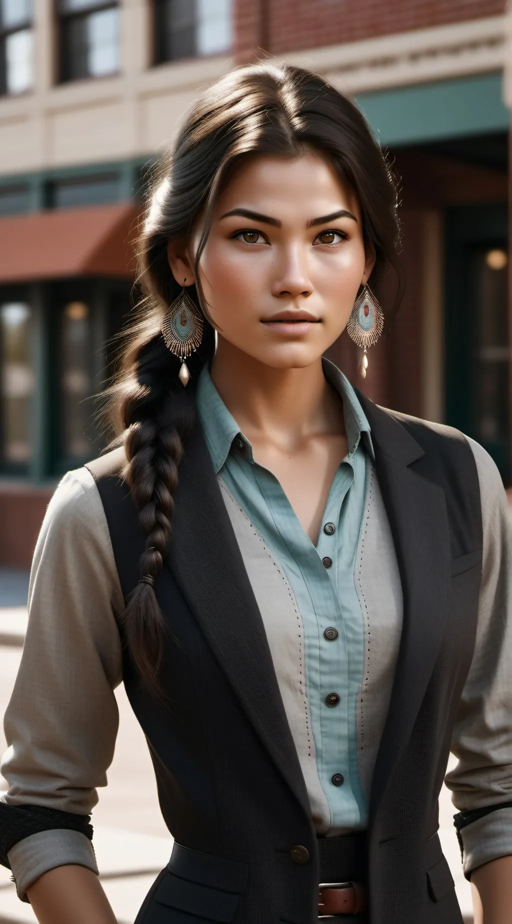 ai character: Katy Bluejay background