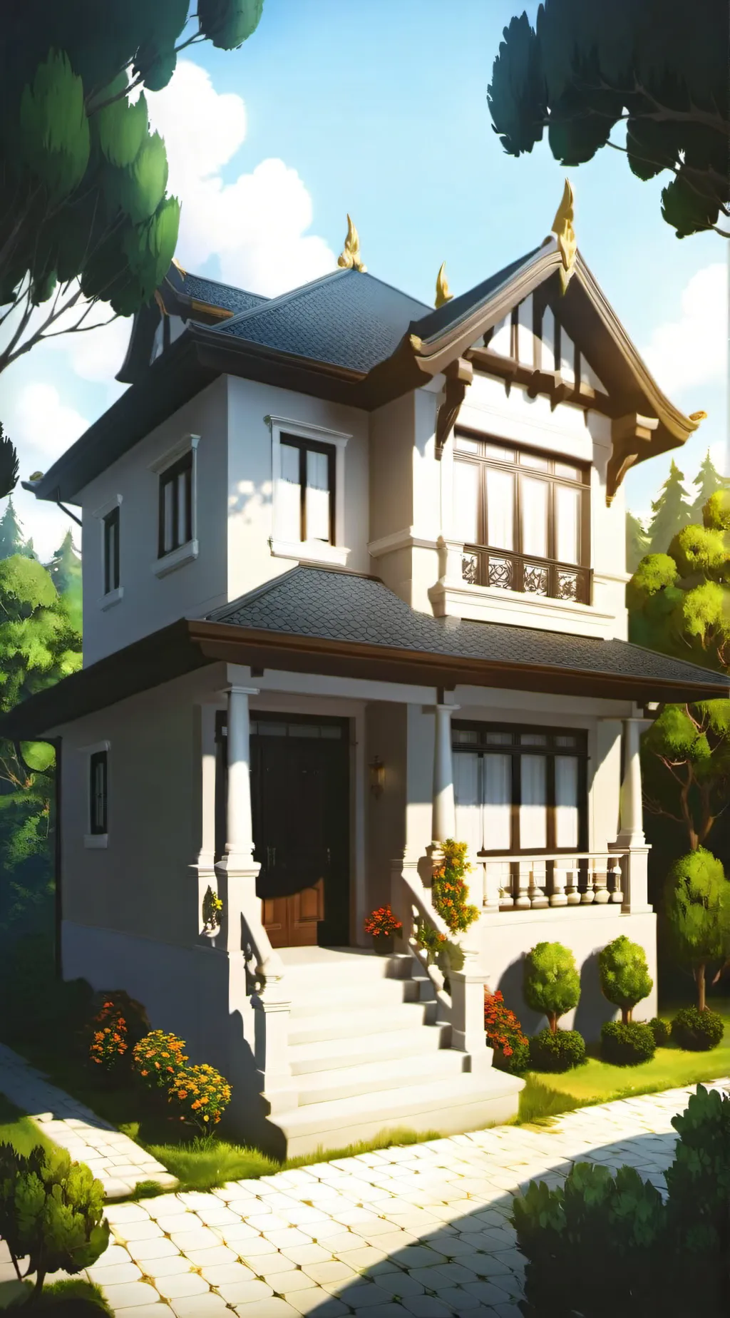 ai character: tres iniciais background