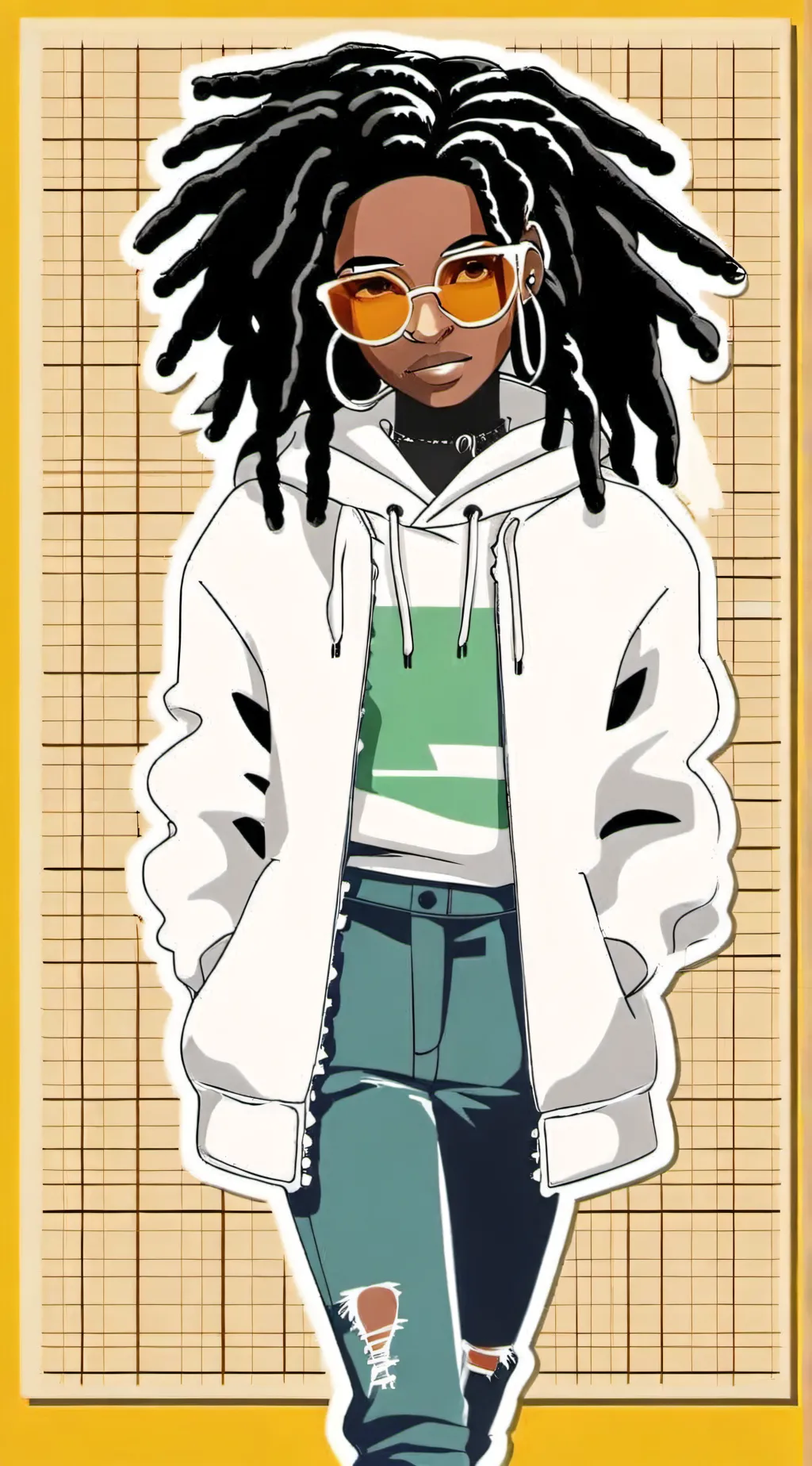 ai character: U pick background