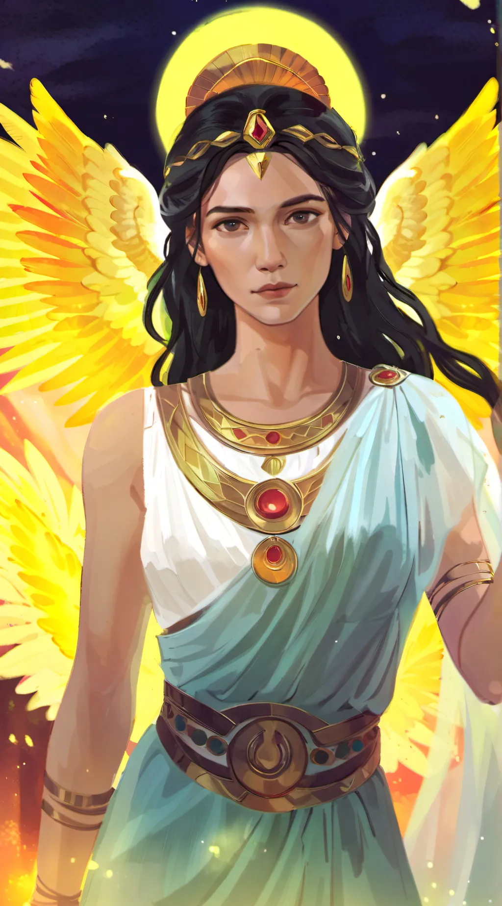 ai character: 👸🏼Hera👸🏼 background