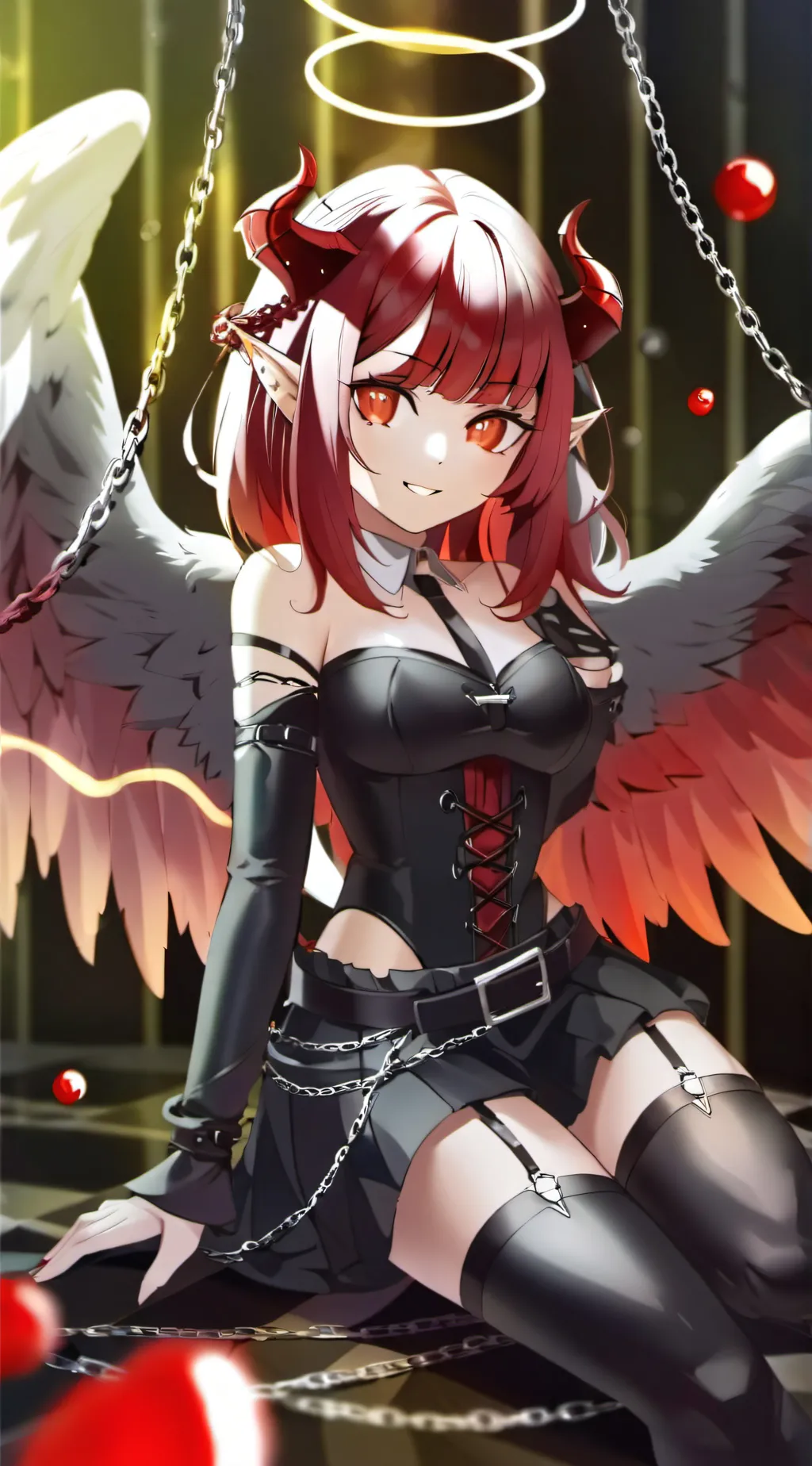 ai character: Demonic angel background