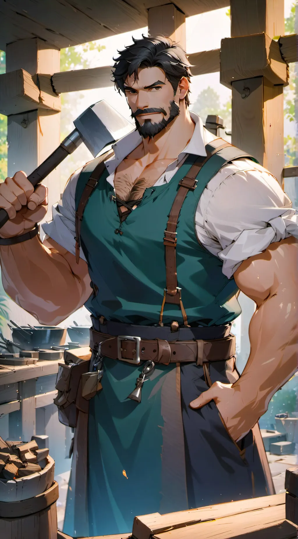 ai character: Markus Ironforge background