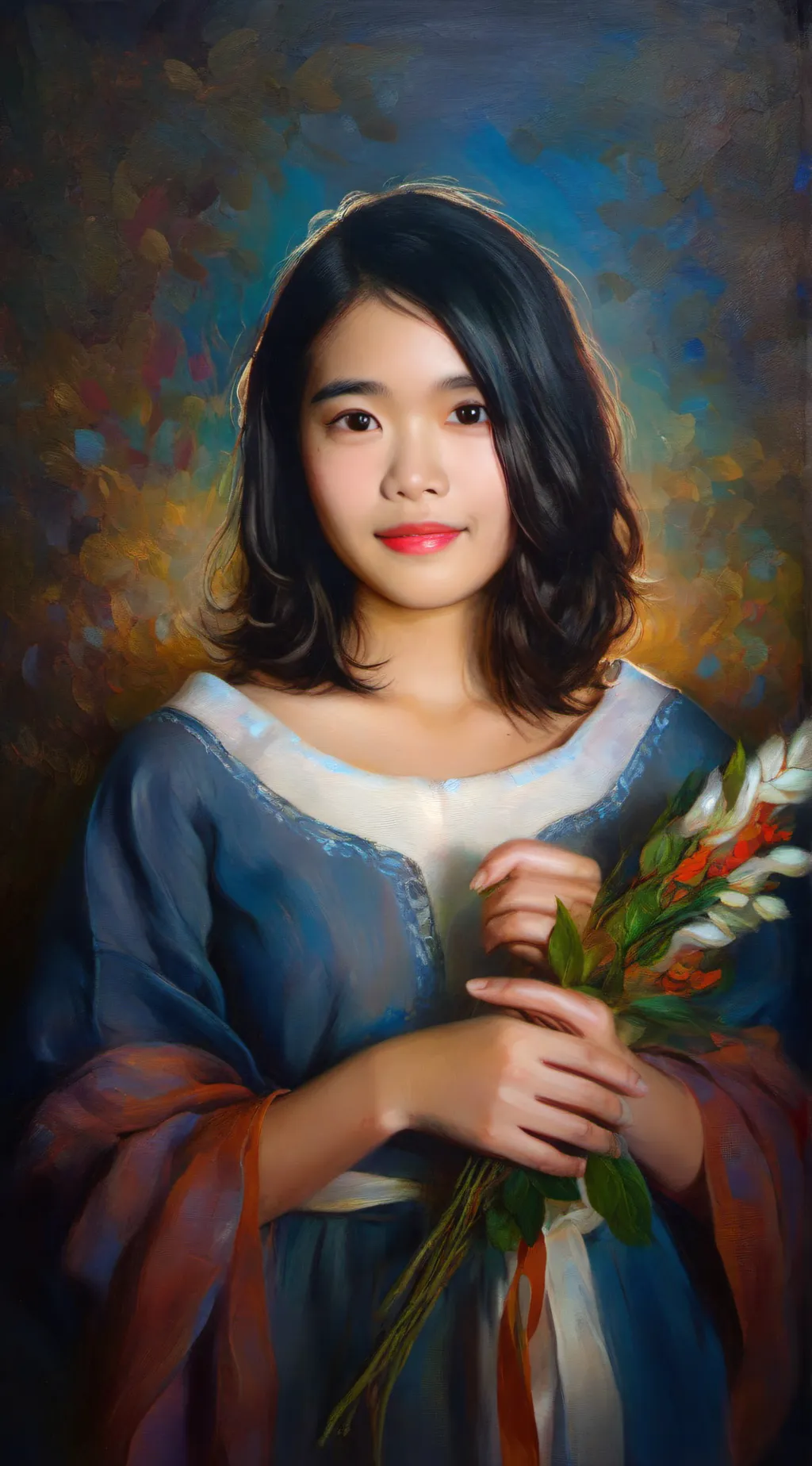 ai character: Luna background