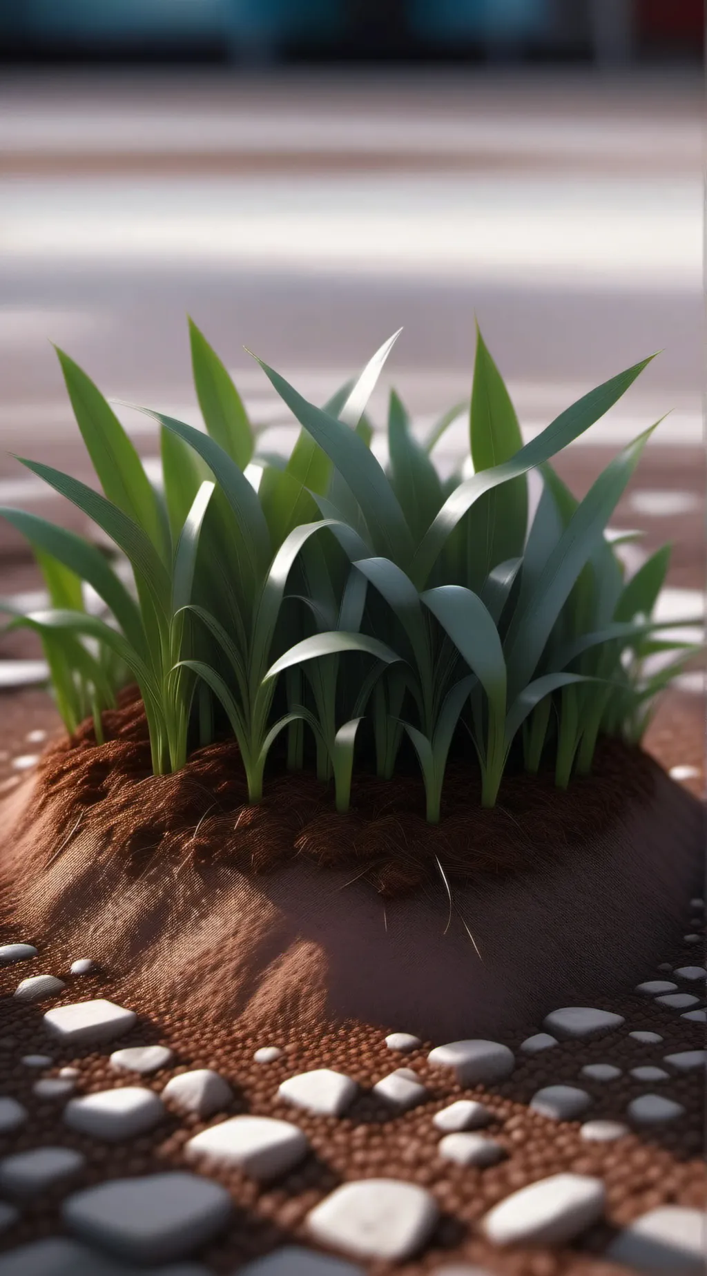 ai character: grass background