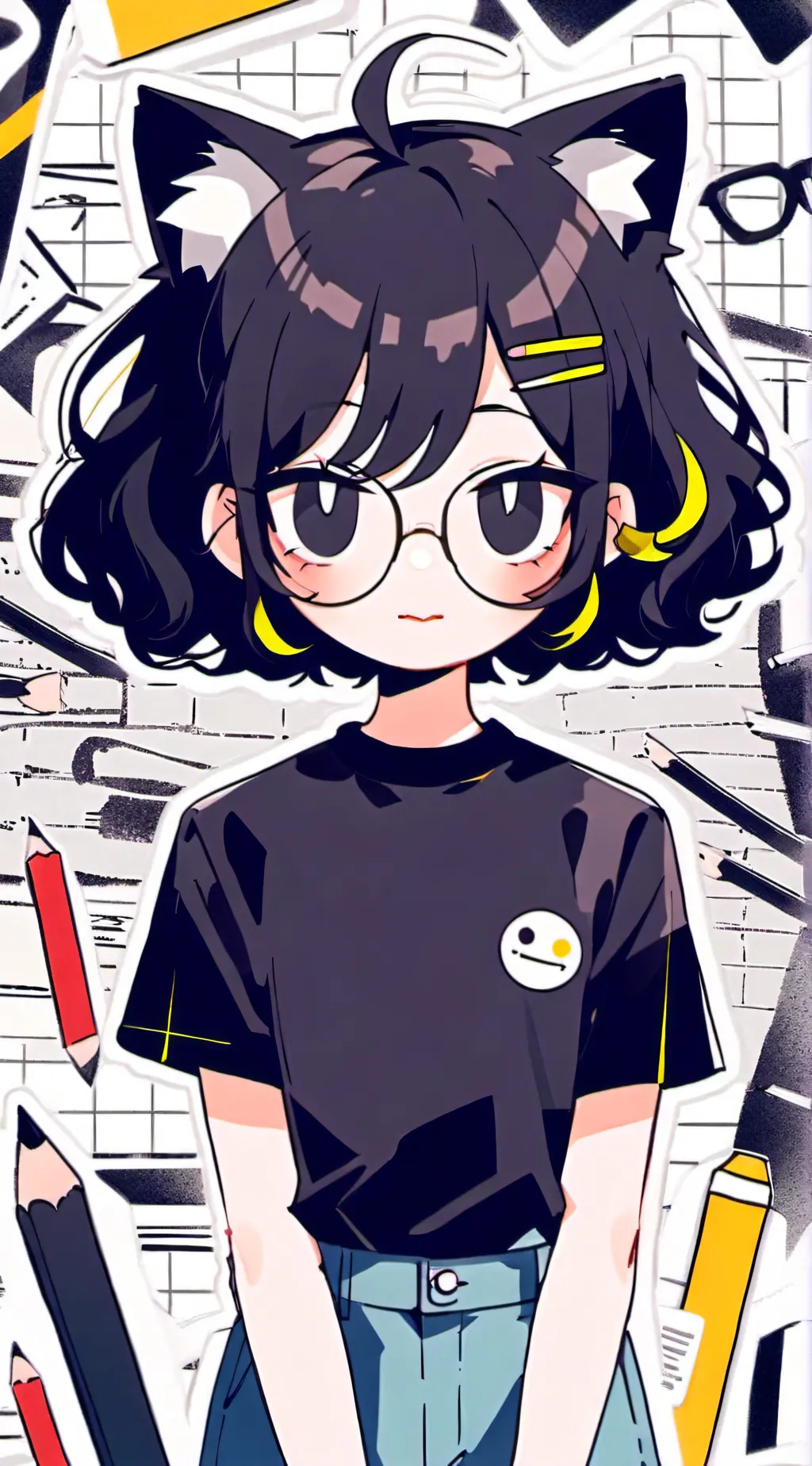 ai character: Miss circle (FPE) background