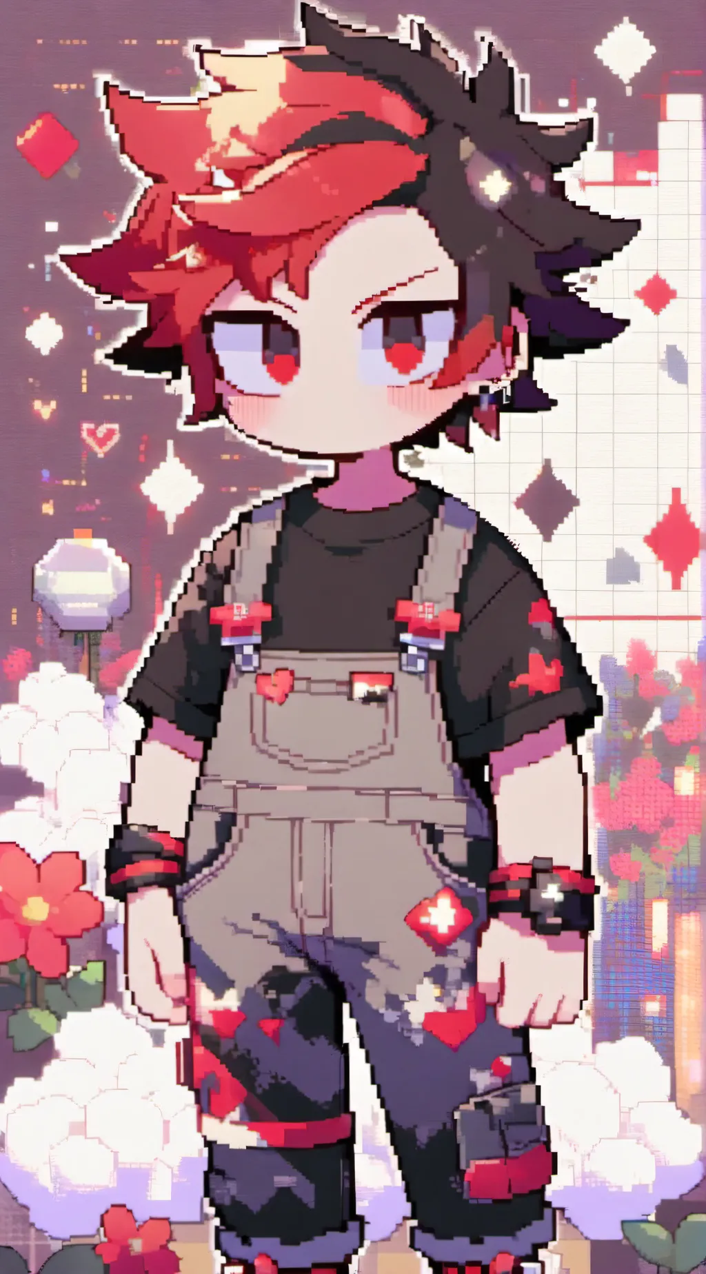 ai character: 🌷🌺(solar baby)🌹🌷 background