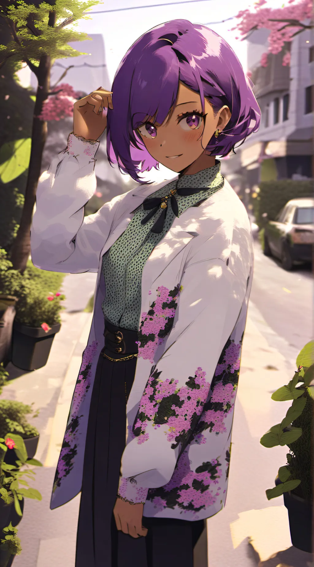 ai character: Rose background