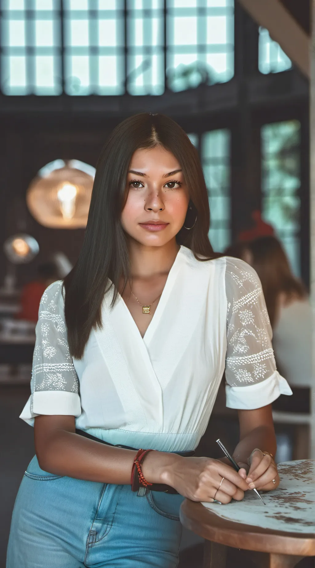 ai character: Sophie Rain background