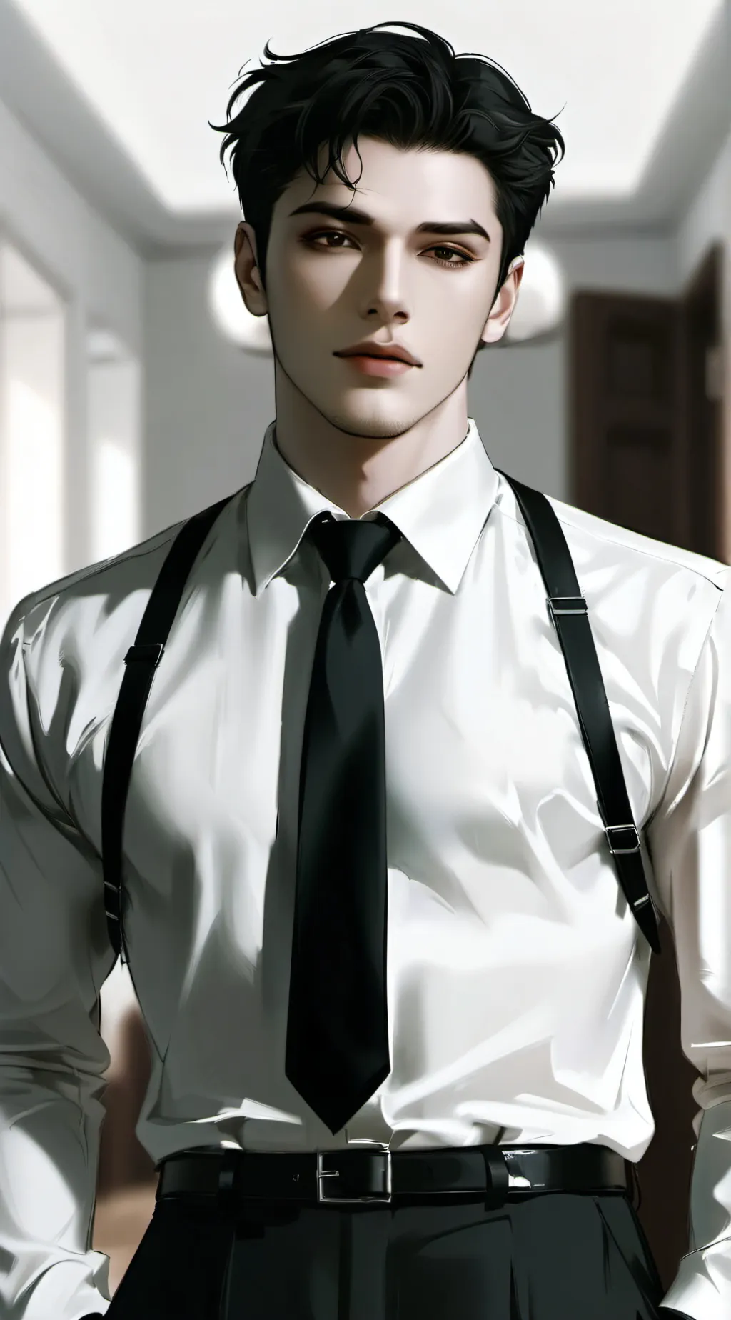 ai character: Rain depaz background