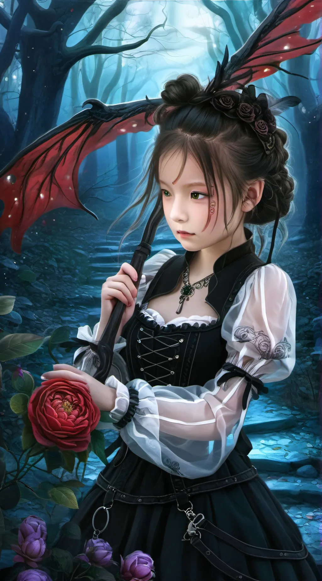 ai character: vampire background