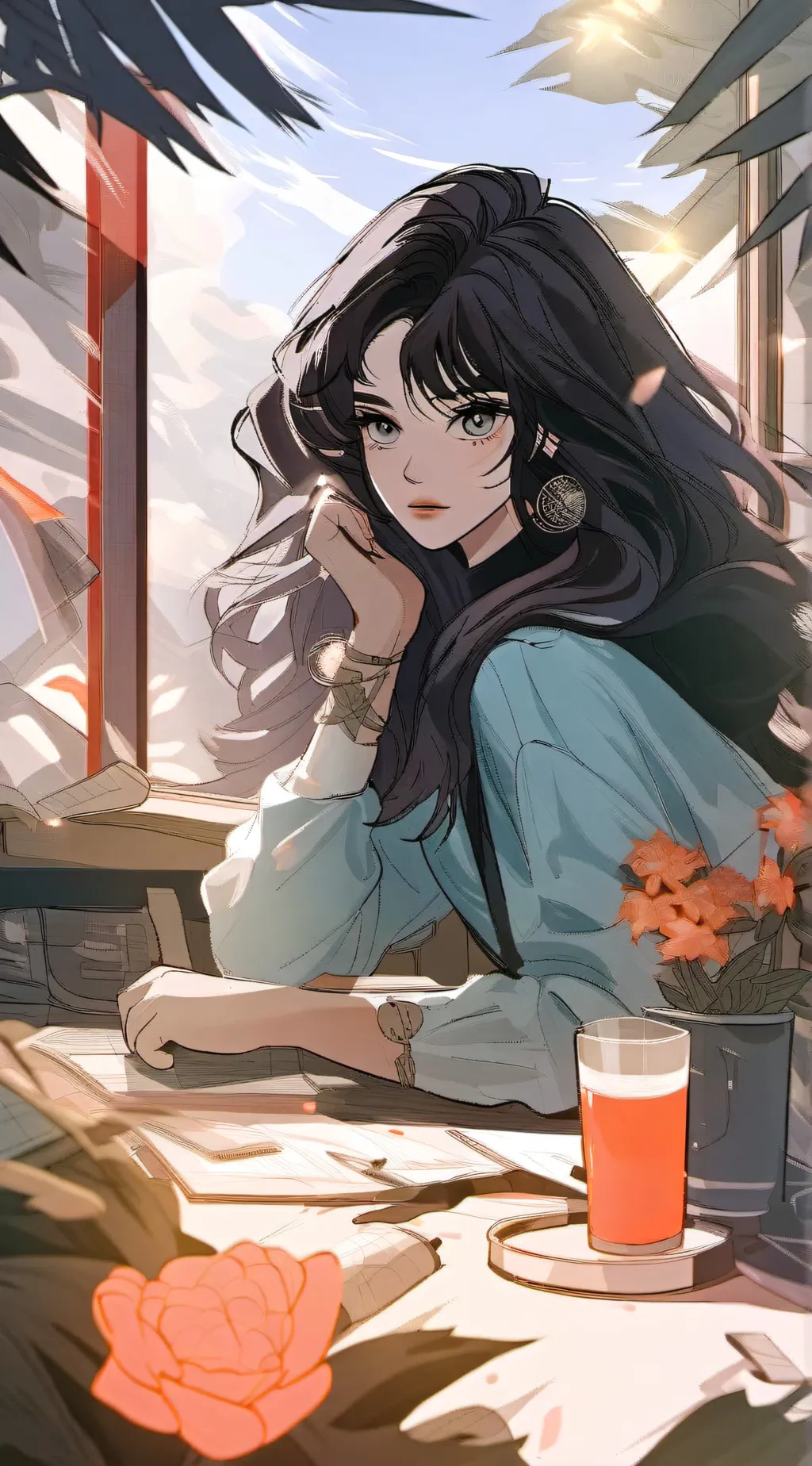 ai character: Marcela background