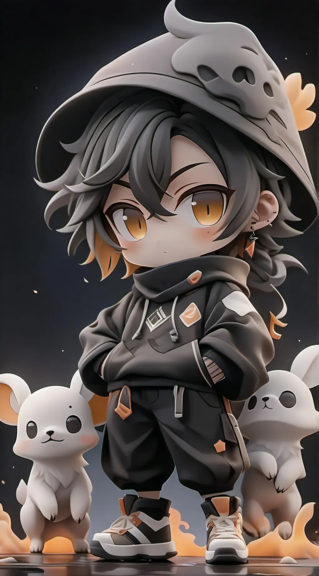 ai character: FPE+Flamey+TNS background