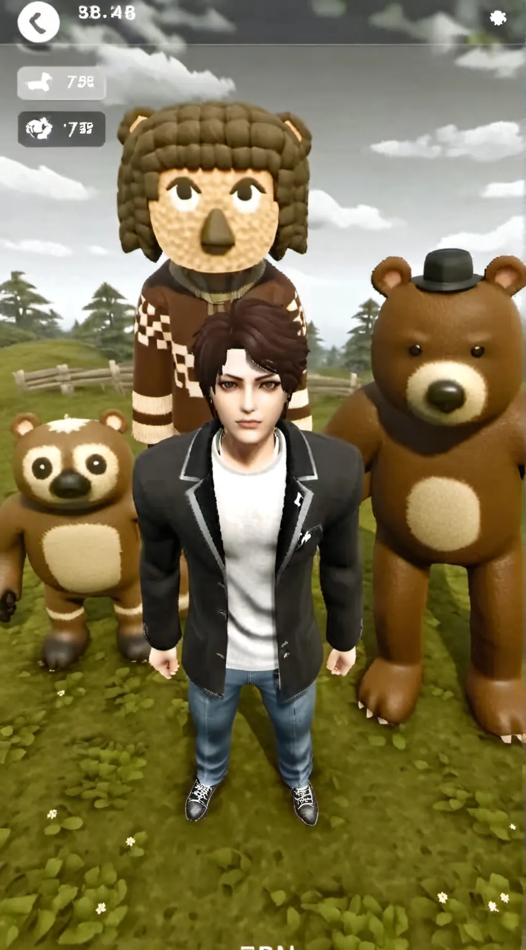 ai character: Gyat game background