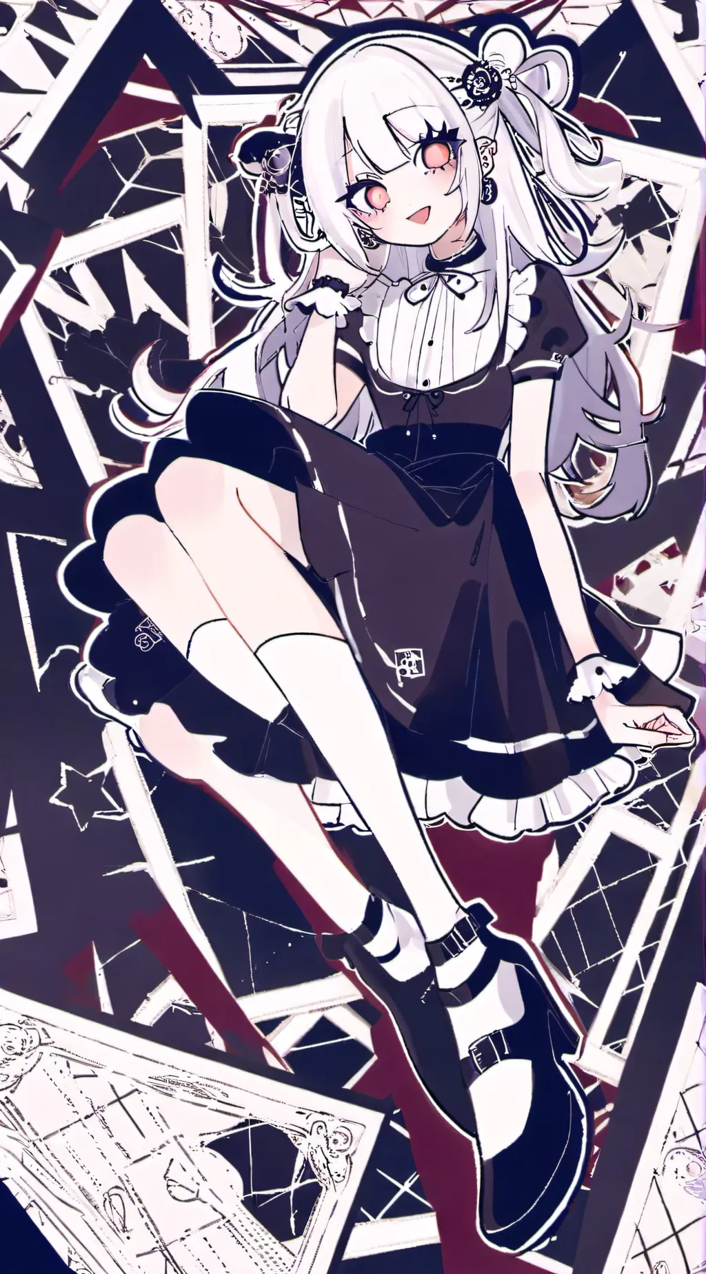 ai character: Doll factory background