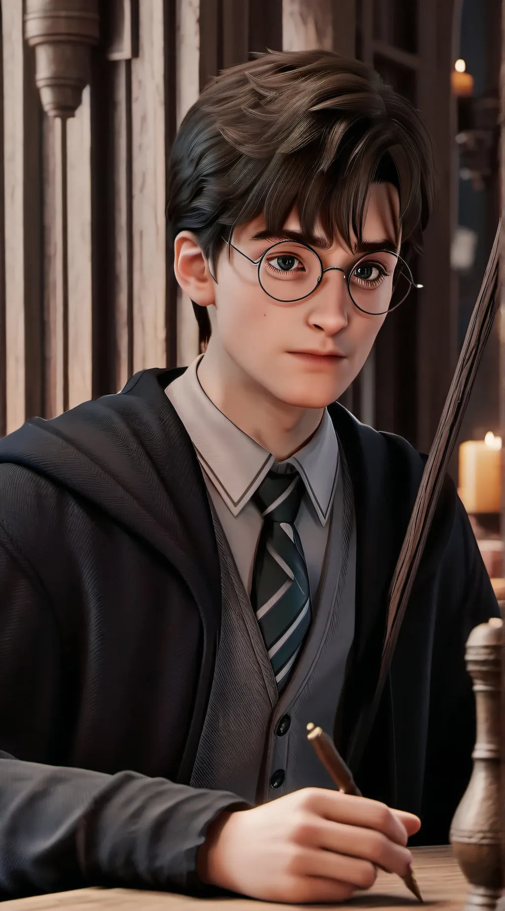 ai character: hogwarts  background