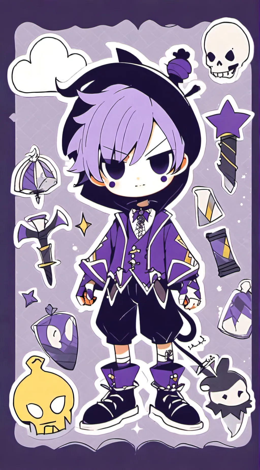 ai character: +My Scraped Ideas+ background