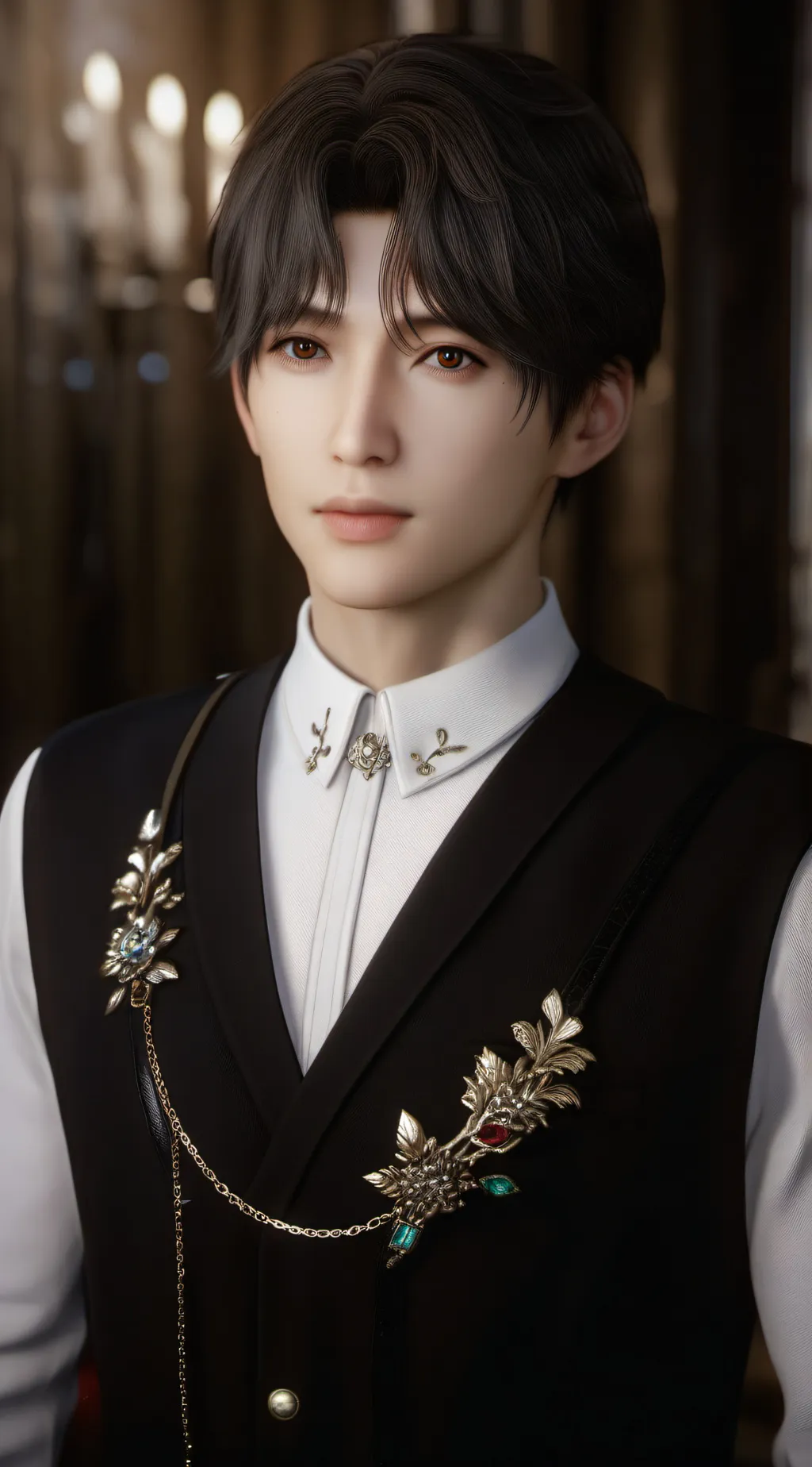 ai character: Nail tech boy background