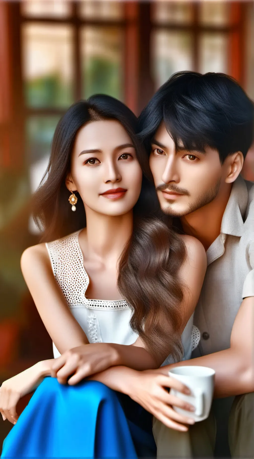 ai character: back to 15 background