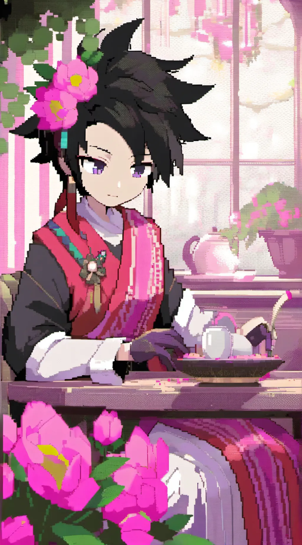 ai character: Sanegiyuu angst😁 background