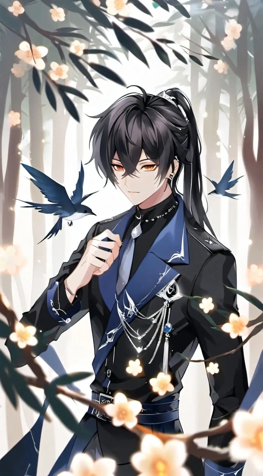 ai character: Akiro Hinata  background