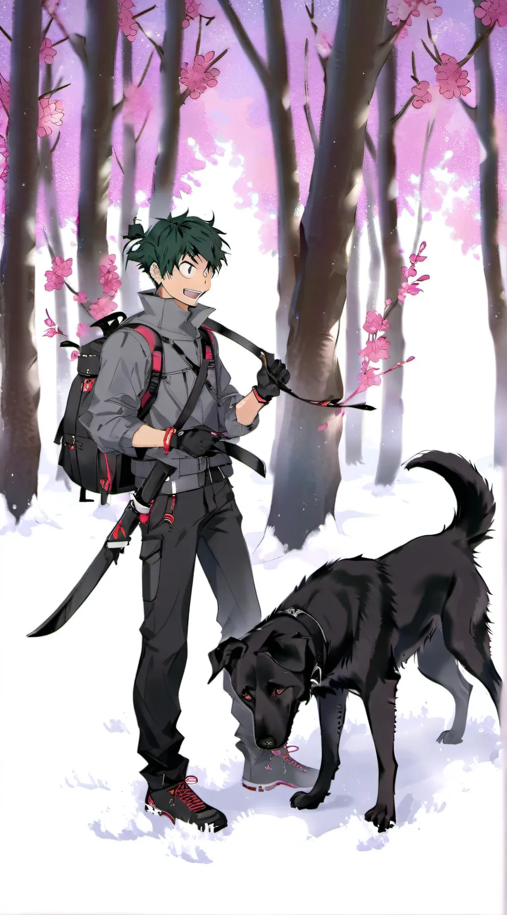 ai character: Deku background