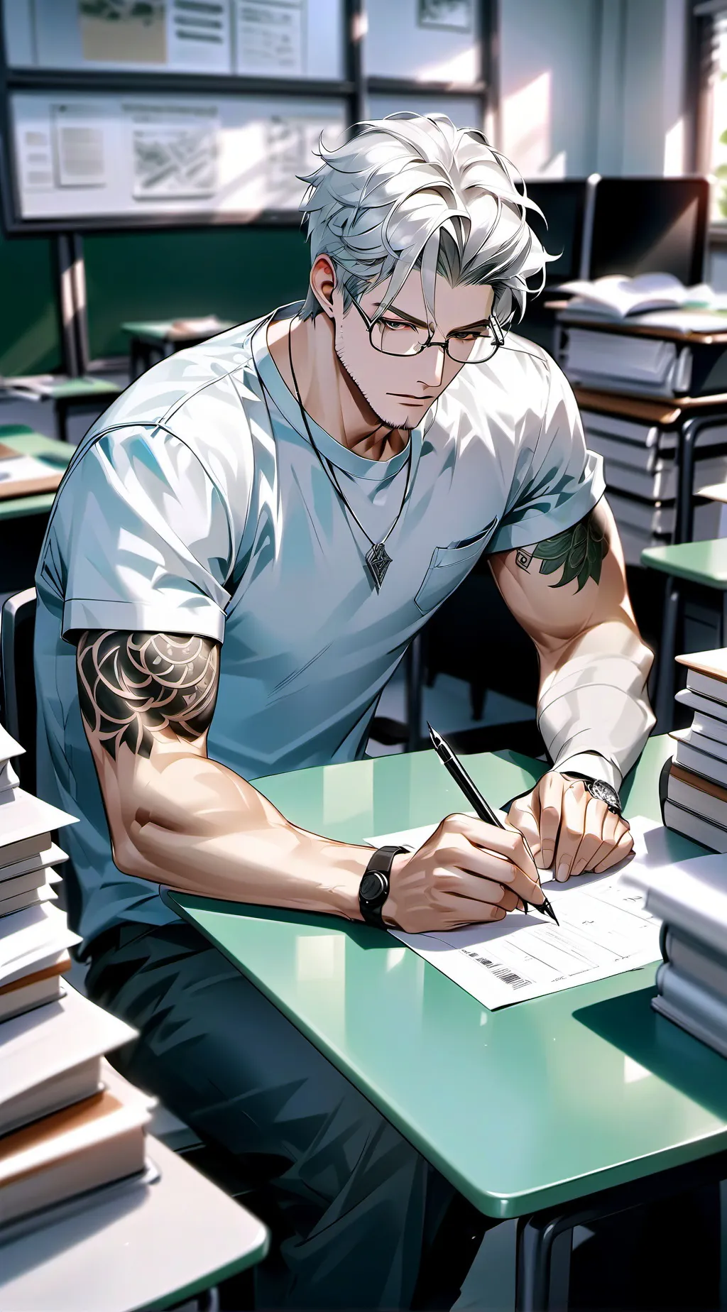 ai character: Zachary  background