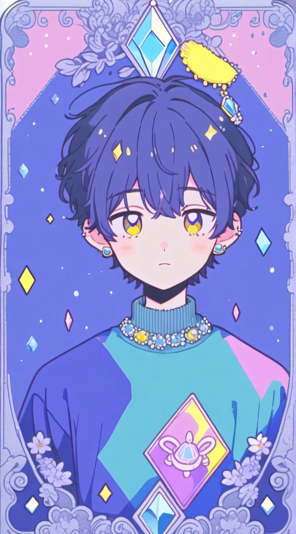 ai character: Diamond. background